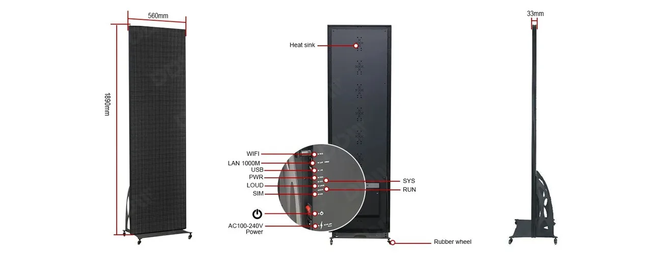 PI Series Indoor LED Poster