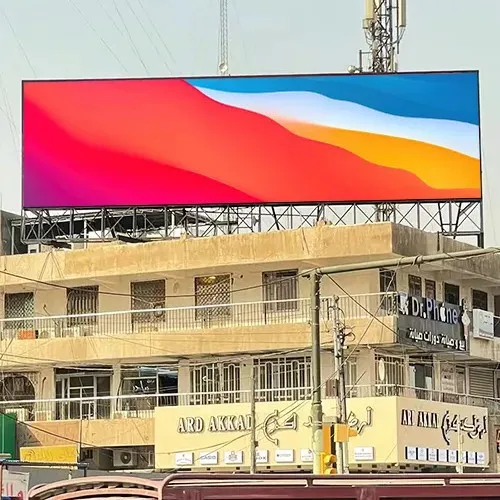 Outdoor 200 square meters P10 fixed LED screen in Iraq