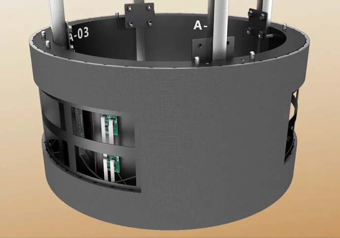 CY series Indoor Cylinder LED screen Installation method
