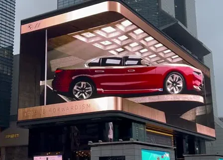 The Principle of Visual 3D of Outdoor Naked-Eye 3D LED Screen