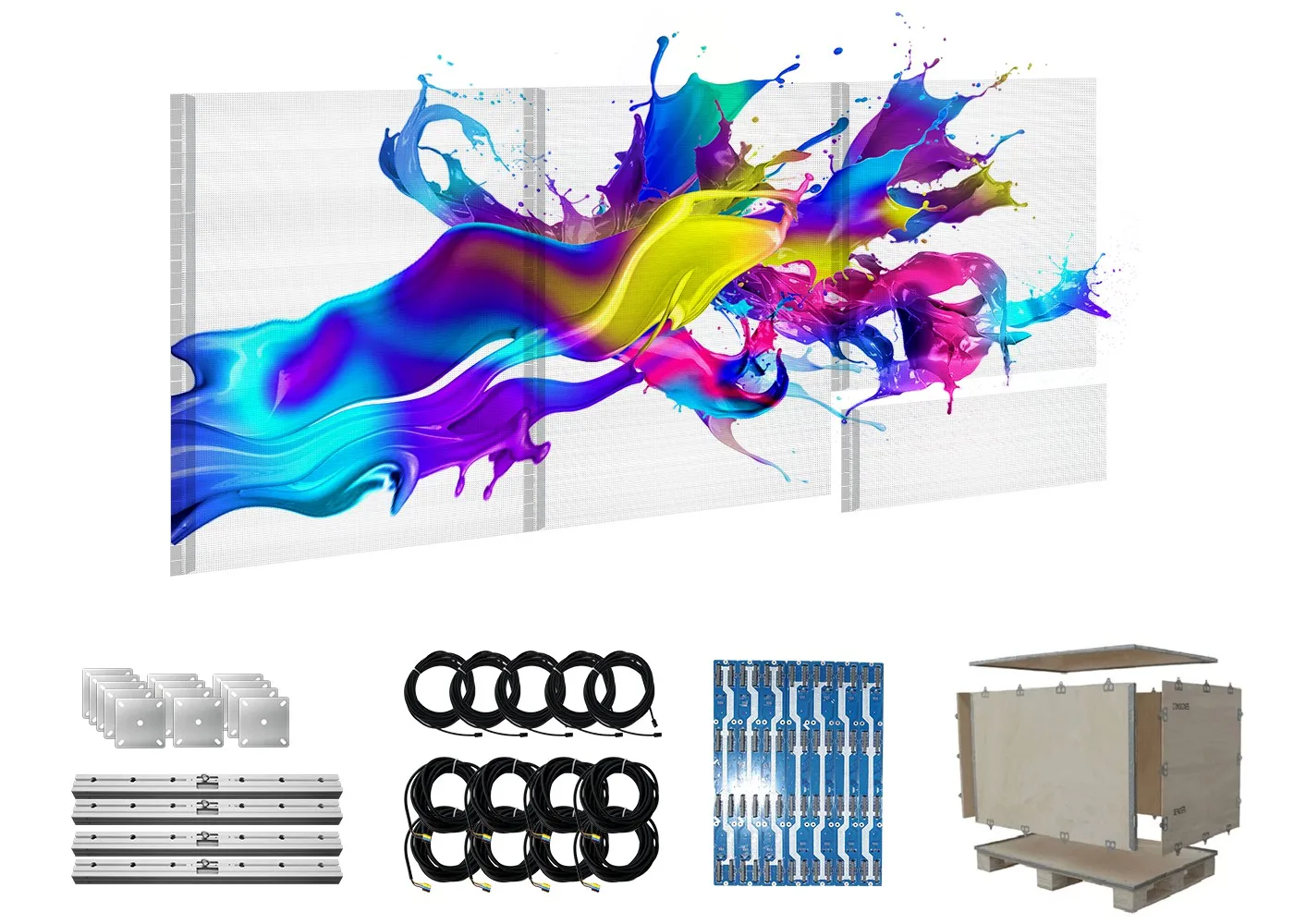TAD series  Transparent Adhesive LED screen