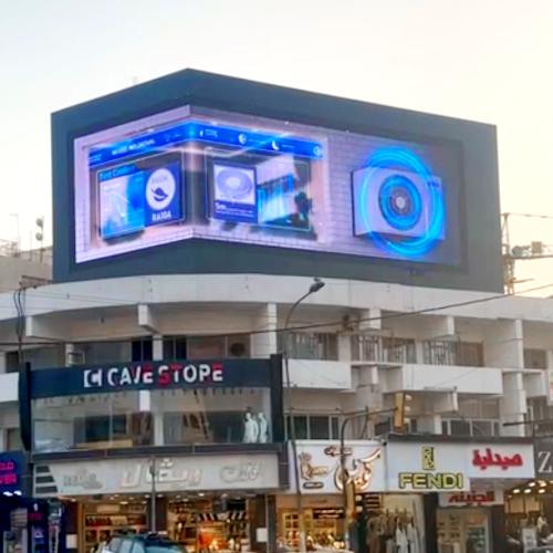 P8 3D Outdoor fixed LED display for Iraq market
