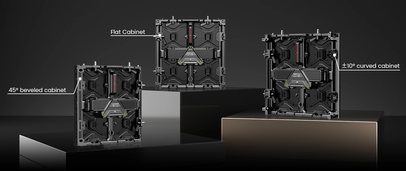 D Series flat rental LED cabinet for seamless stage walls