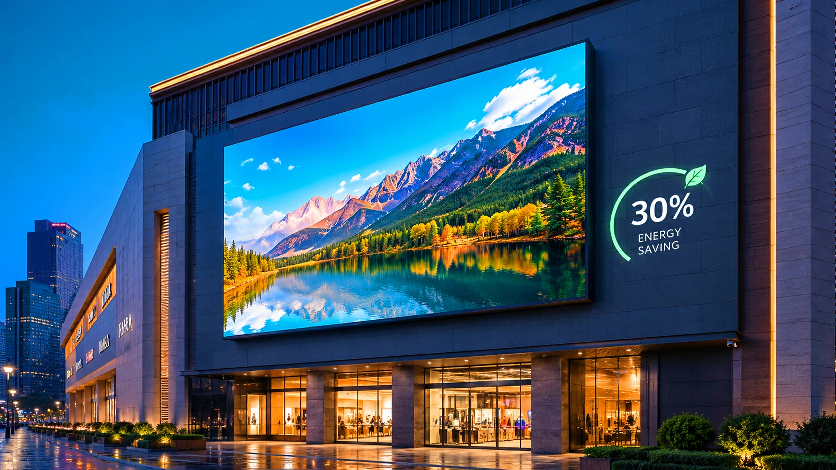 LUXIS dual voltage energy saving outdoor LED display