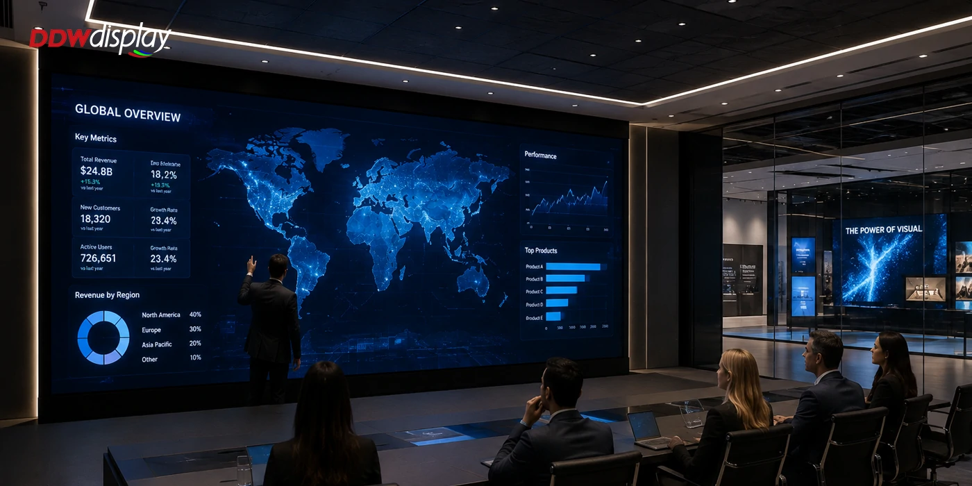 fine pitch COB LED display for corporate meeting room and professional AV