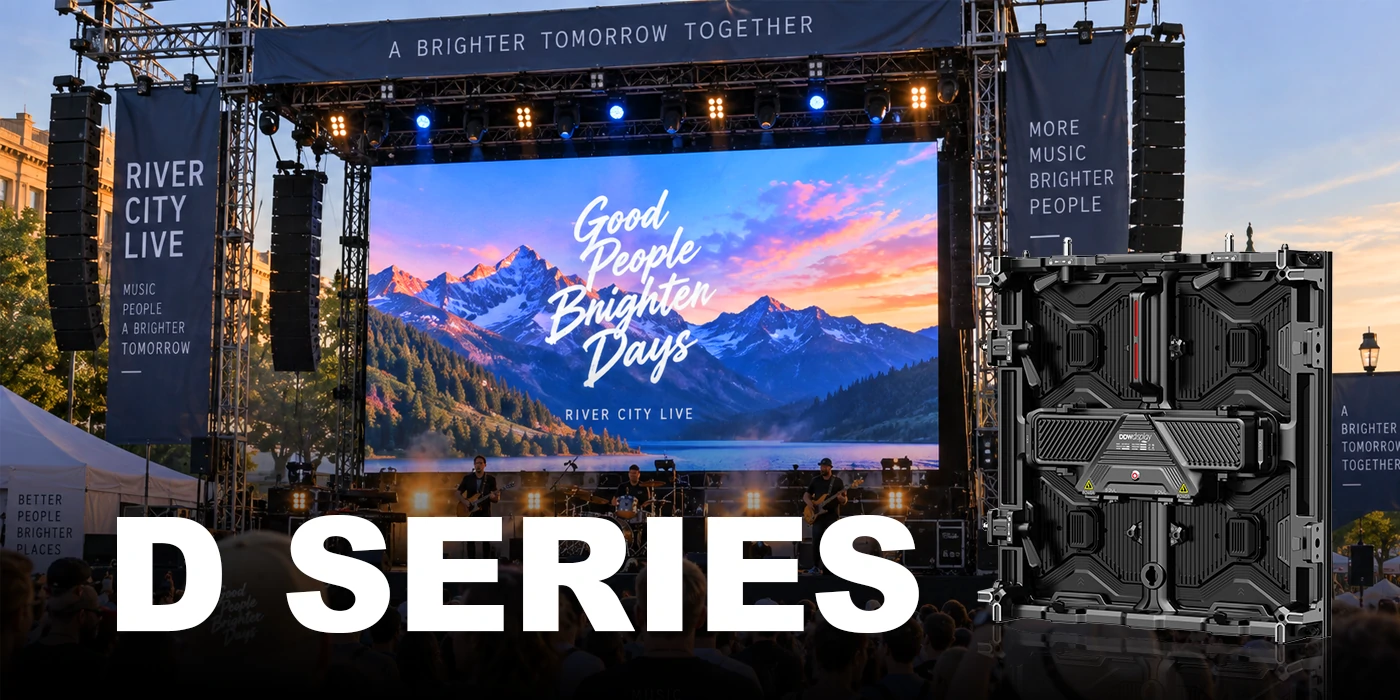 D Series rental LED display for professional stage and live events