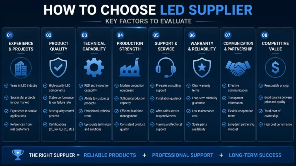 Choosing an LED display supplier –