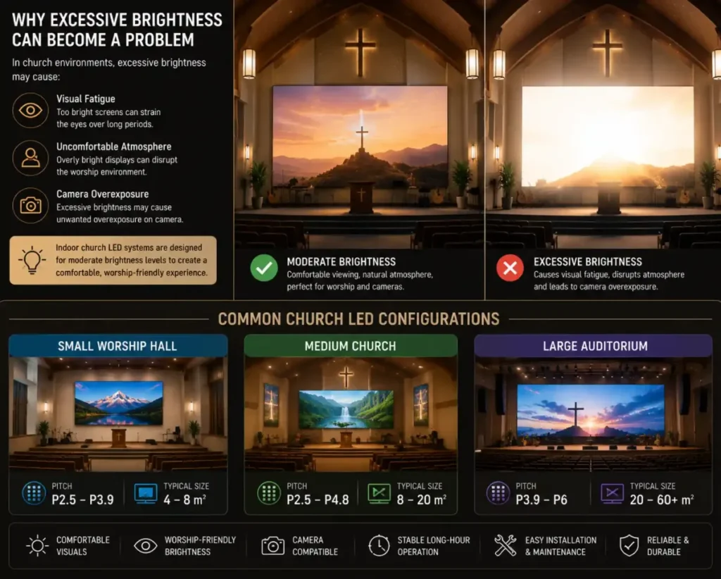 Church LED screens – Common Church LED Configurations