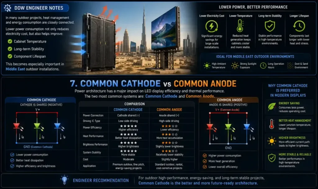 Common cathode LED display – Common Cathode vs Common Anode