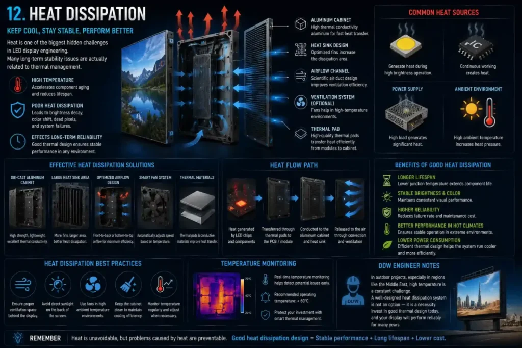 LED display heat dissipation – Heat Dissipation