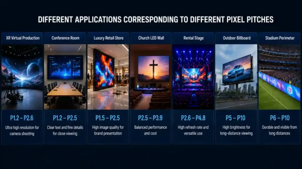 LED display pixel pitch – Why Pixel Pitch Is So Important in Real Projects