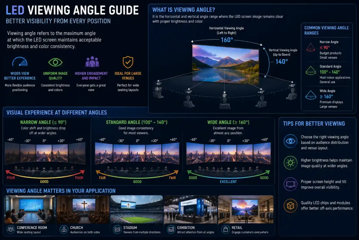 LED display viewing angle – Viewing Angle Guide
