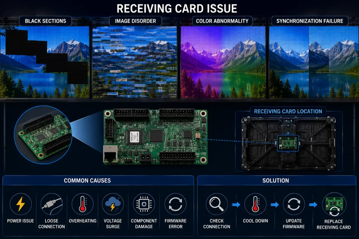 LED receiving card problems – Why Receiving Cards Are So Important