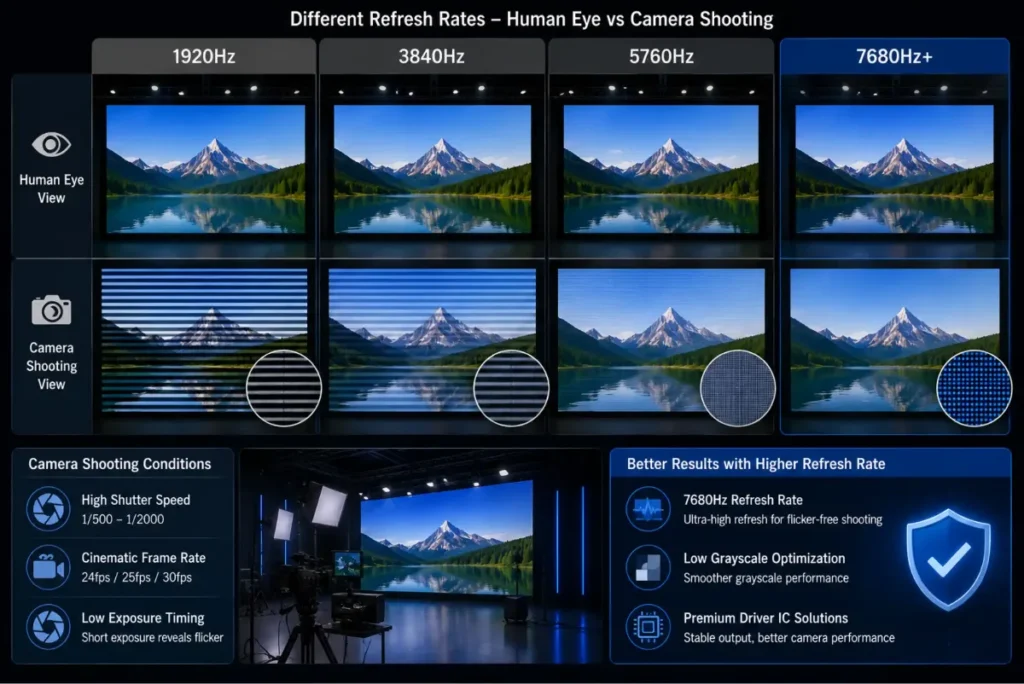 LED screen flickering – Why Camera Shooting Makes Flickering Worse