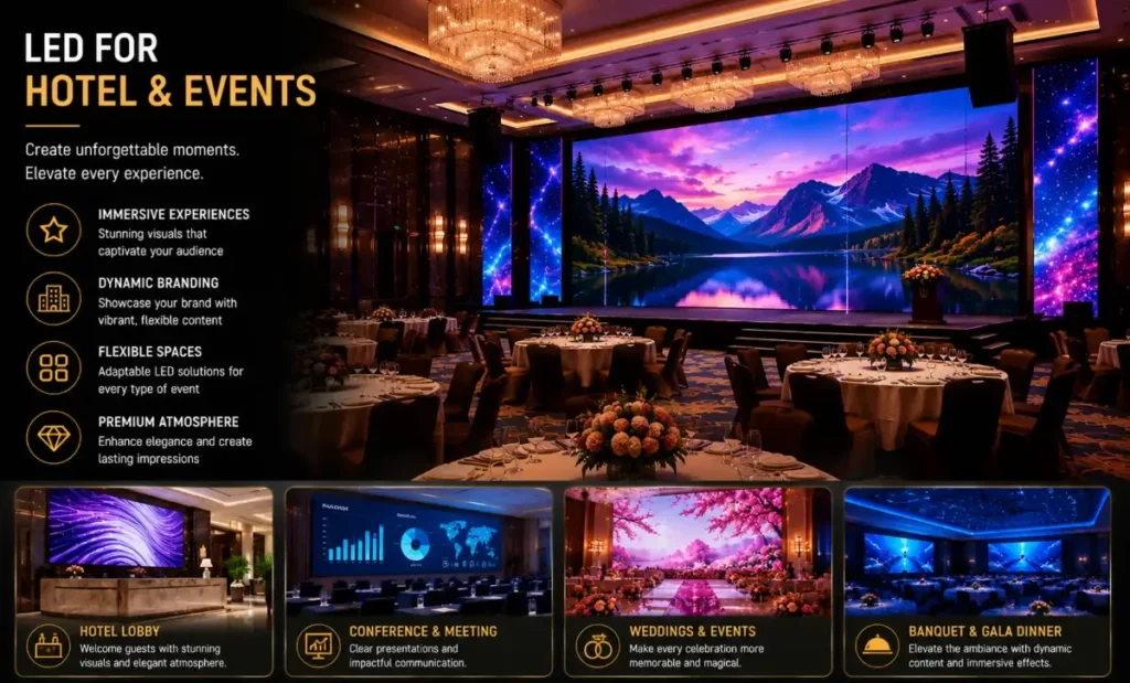 LED screens for hotels and events – LED for Hotel & Events