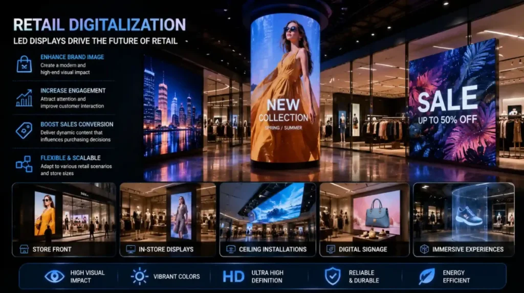 Retail digitalization with LED displays – Retail Digitalization