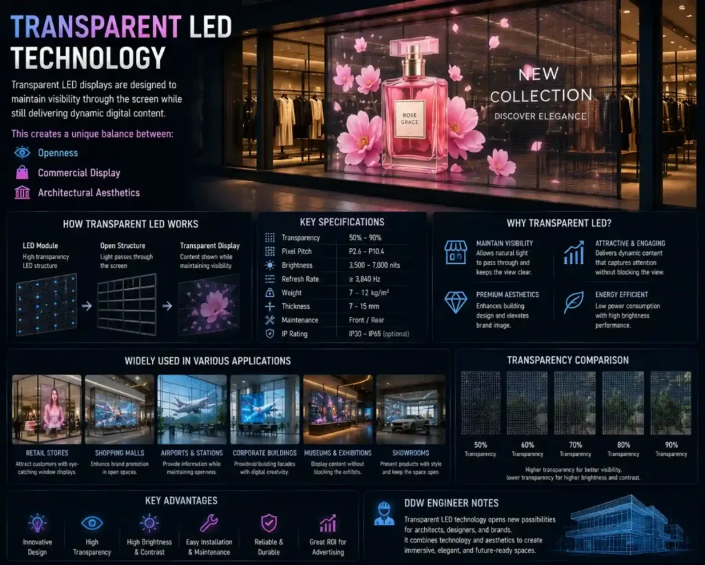 Transparent LED display technology – Transparent LED Technology