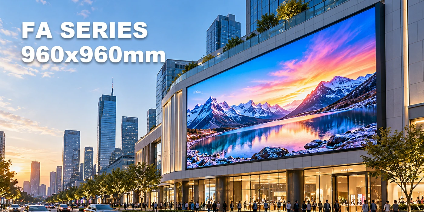 FA Series high brightness outdoor LED display for DOOH advertising