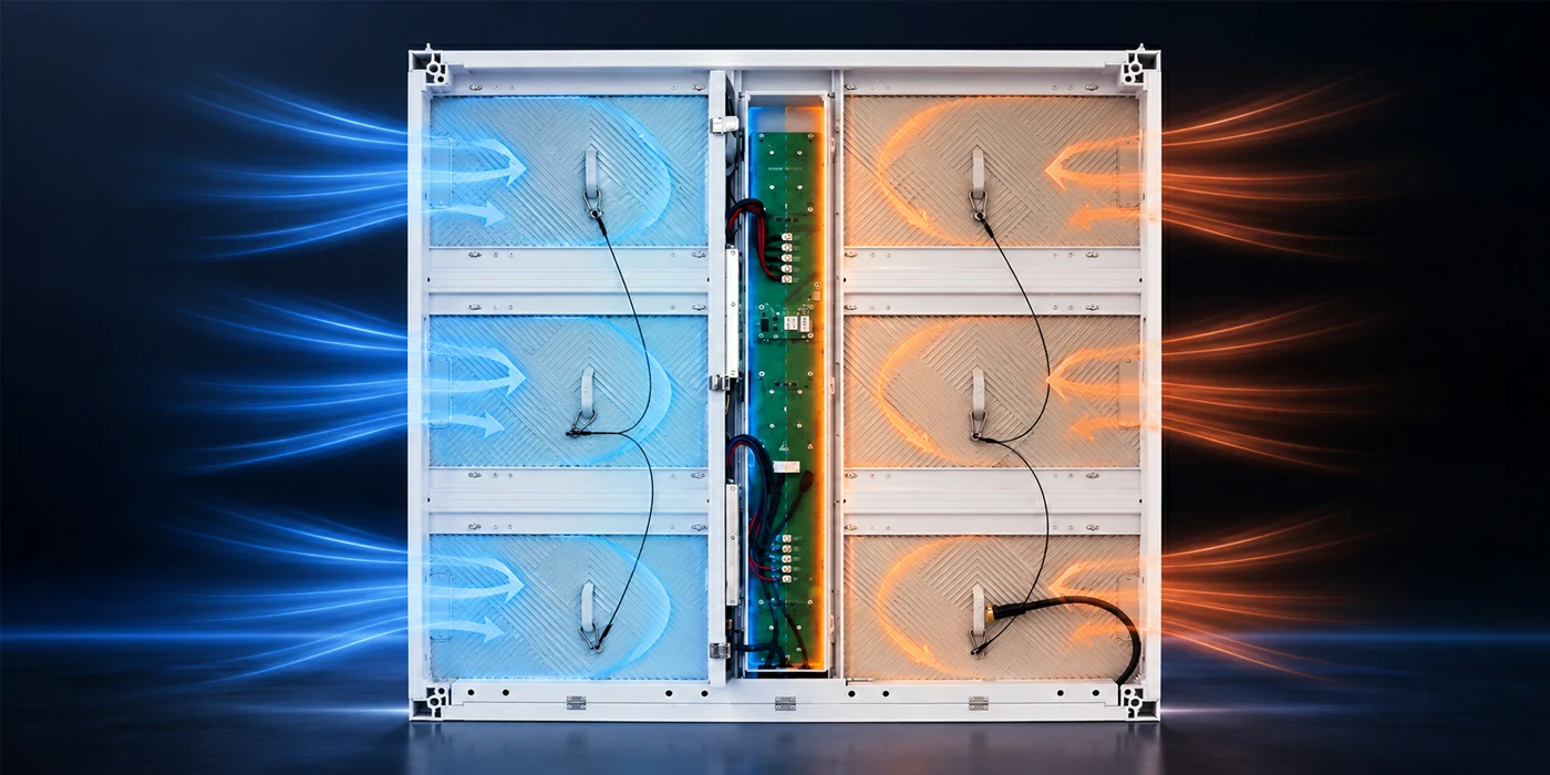 FA Series aluminum LED cabinet heat dissipation and energy saving design