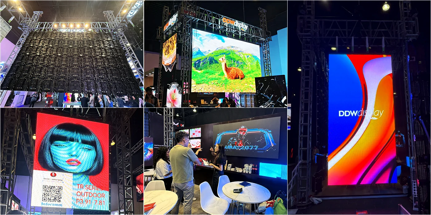 DDW professional LED display product portfolio at InfoComm America Latina 2026