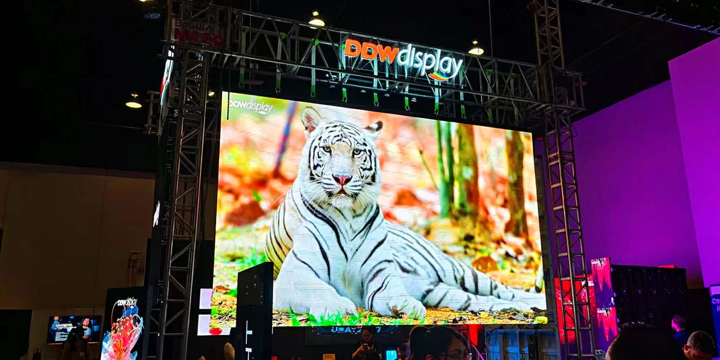 DDW DISPLAY product portfolio featuring rental fixed COB all-in-one and transparent LED displays